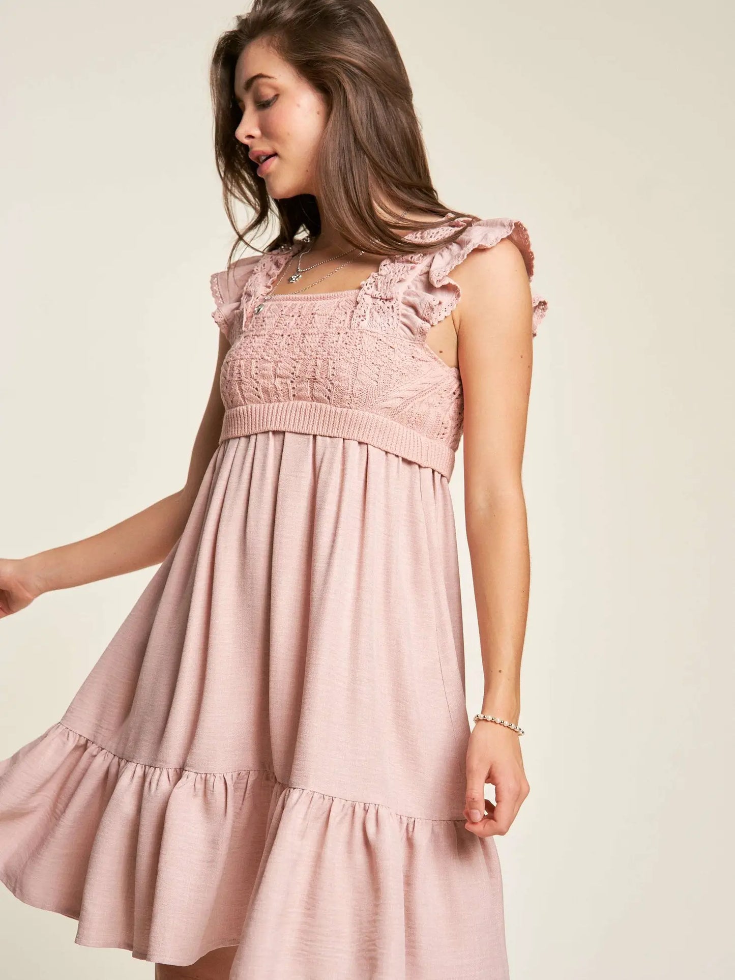 CROCHET BODICE Sweetheart neck