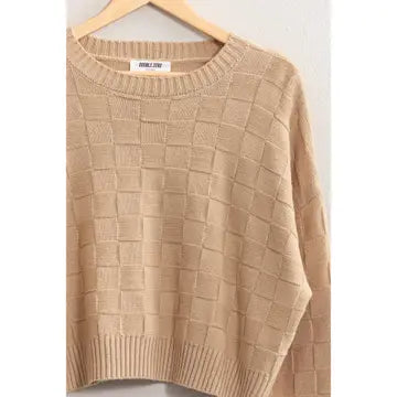 Square Texture Sweater
