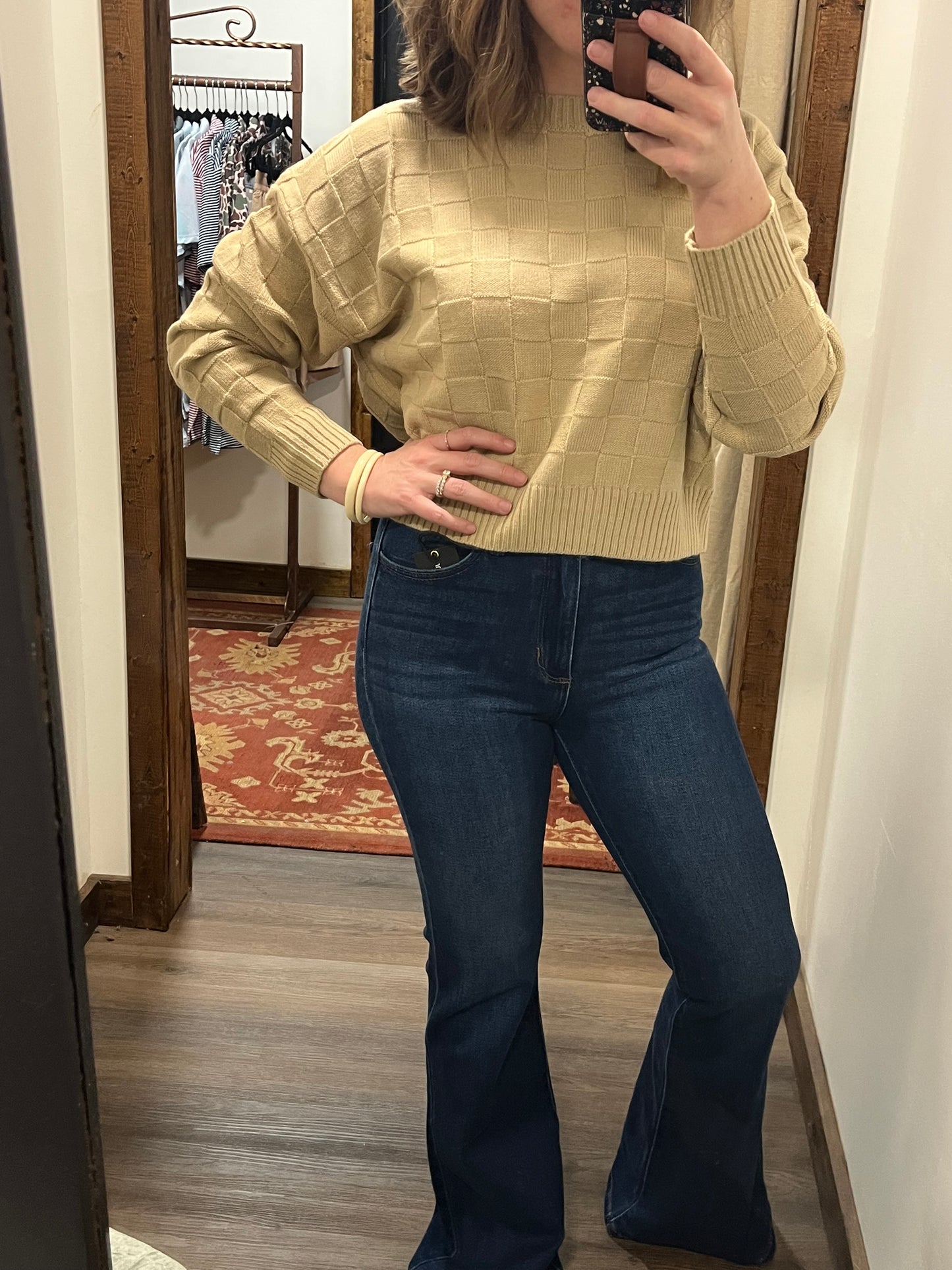 Square Texture Sweater