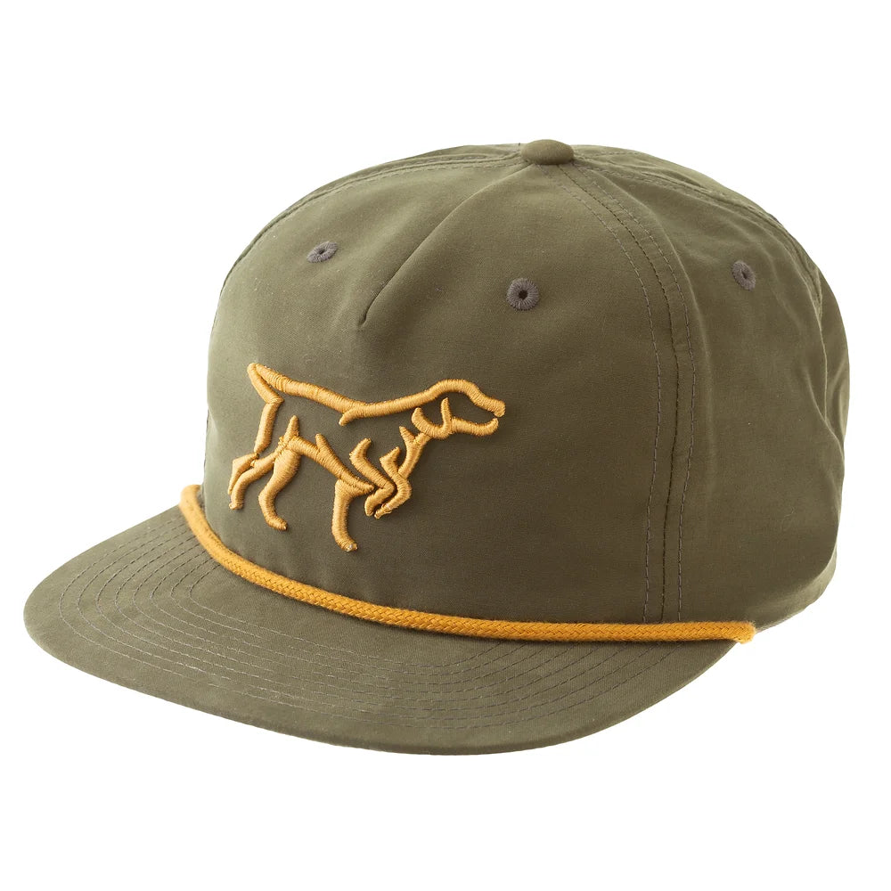 3D Puff Flat Bill Green/Gold Hat