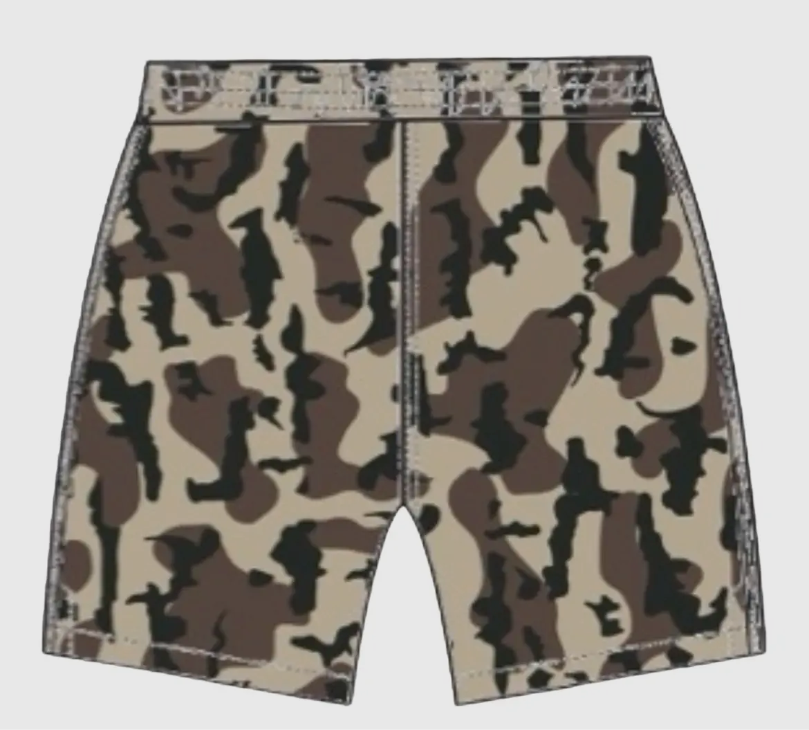 Duck Boat Camo- Fleece Shorts