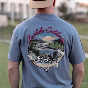 River fish- heather blue