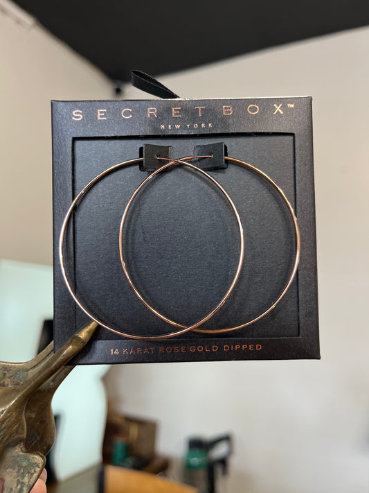 Rose Gold Never-ending Hoops
