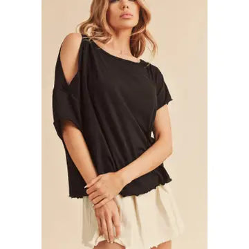 One cold shoulder Jilli Top